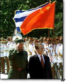 Fidel Castro ve Jiang Zemin